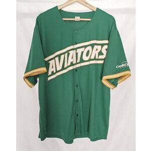 Las Vegas Aviators x Oakland A's milb MLB Baseball Jersey Promo Mens XL Green